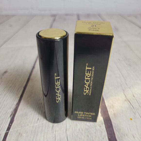Seacret Muse Tinted Lipstick Juicy Pink NEW Make-Up Lips - Picture 2 of 4